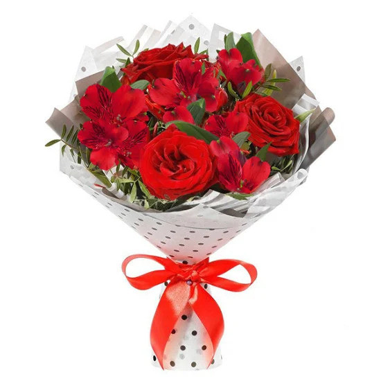 Букет цветов "Яркая аллея"